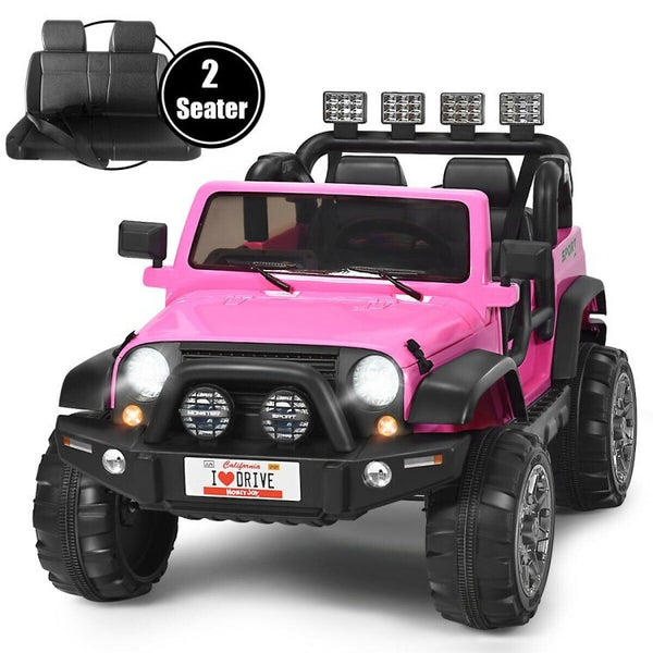 12V Rechargeable Kids Ride-On Car Truck with Remote Control and Storage Compartment