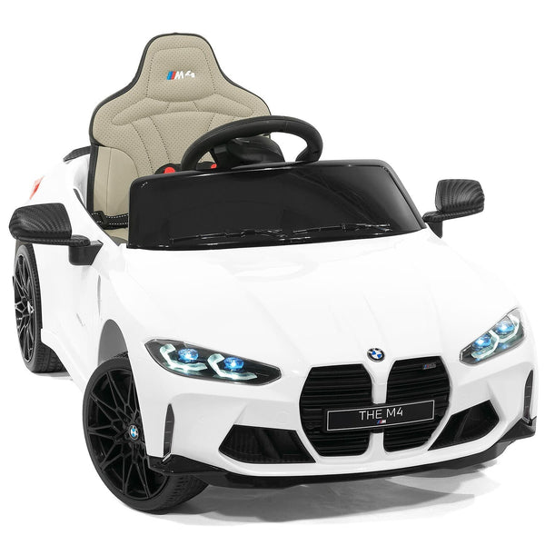 12V Kids Ride-On Car with EVA Foam Rubber Tires, LED Lights, Music, and Remote Control