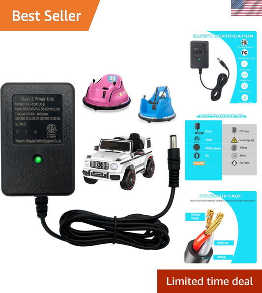 12V Bumper Car Charger with Automatic Shut-Off and Charging Indicator Gas Scooters 0