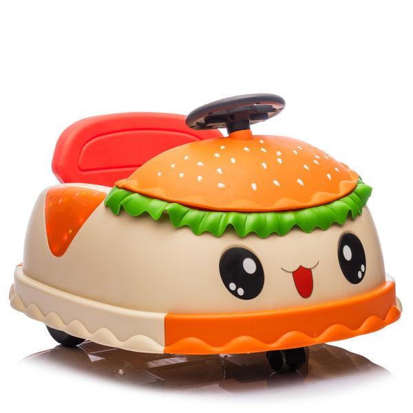 12V Electric Bumper Car for Kids Ages 2-5 with Parental Remote Control and Built-in Music