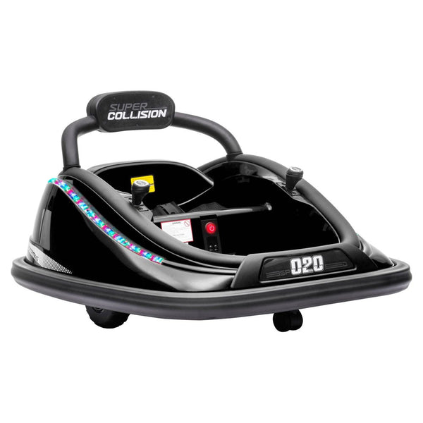 12V Electric Kids Ride-On Bumper Car with Remote Control and 360° Rotation