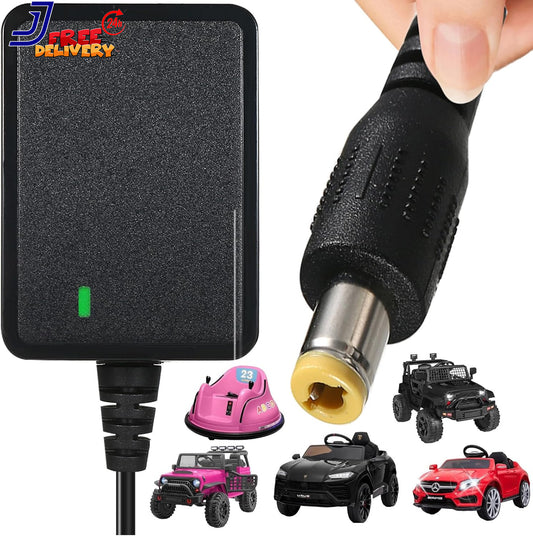 12V Power Supply Charger for Kids Ride-On Cars Class 2 Compatible with Kidzone Bumper Cars Gas Scooters 0