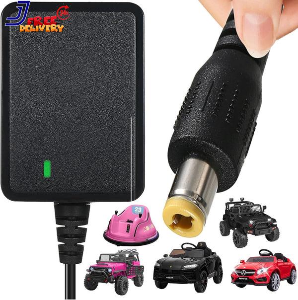 12V Power Supply Charger for Kids Ride-On Cars Class 2 Compatible with Kidzone Bumper Cars