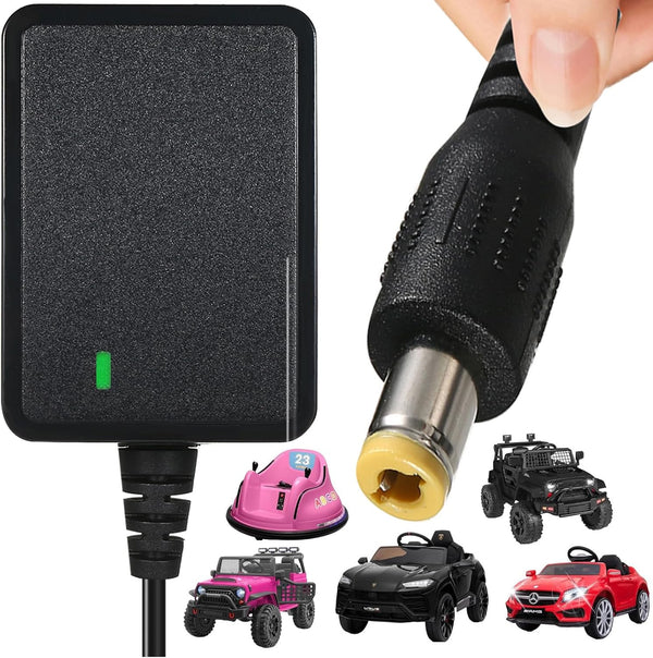 12V Charger for Kids Ride-On Car Class 2 Power Supply for Bumper Car Wrangler