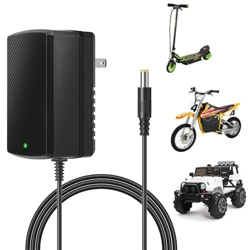 12V Charger for Razor Power Core E90 E95 Electric Scooter Black