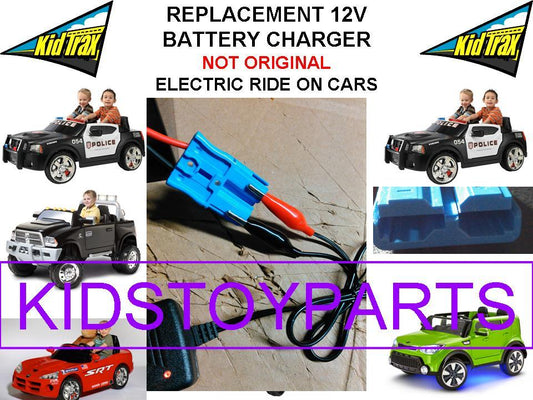 12V Kids Ride-On Car Charger Compatible with Trax, Dodge Ram, Police, Mini Cooper, Jeep, and VW Bug Models Gas Scooters 0