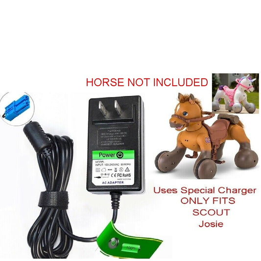 12V Charger Compatible with Scout Josie Pony Kid Trax Ride-On Animal Ride-Alone Toys Gas Scooters 0