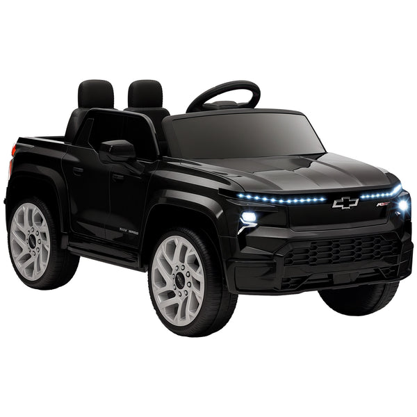 12V Licensed Chevrolet Silverado RST Black Electric Ride-On Car for Kids