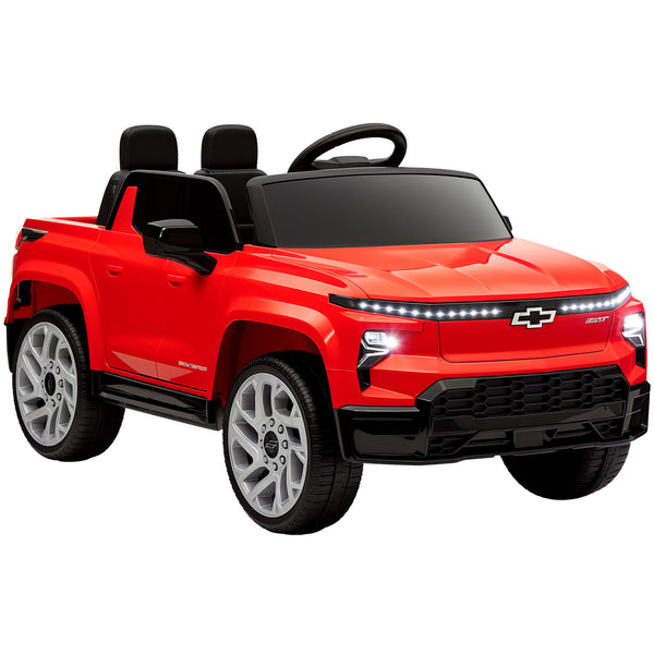 12V Licensed Chevrolet Silverado EV RST Kids Electric Ride-On Car Red