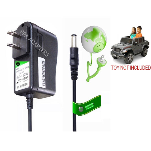 12V Circle Charger for 12V Ride-On Hyper Jeep Gladiator Truck with Power Wheels Gas Scooters 0