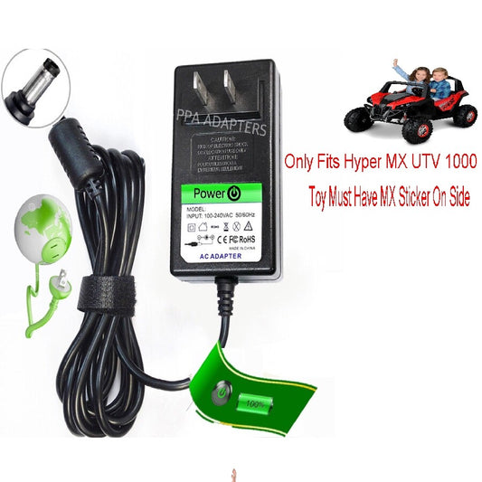 12V Circle Charger for 12V Ride-On Hyper MX 1000 UTV XUV MX 1000 Gas Scooters 0