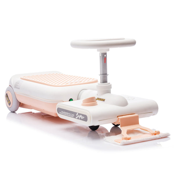 12V Kids Cleaning Go-Kart with 35W Front Motor and Built-in Mop for Easy Cleaning