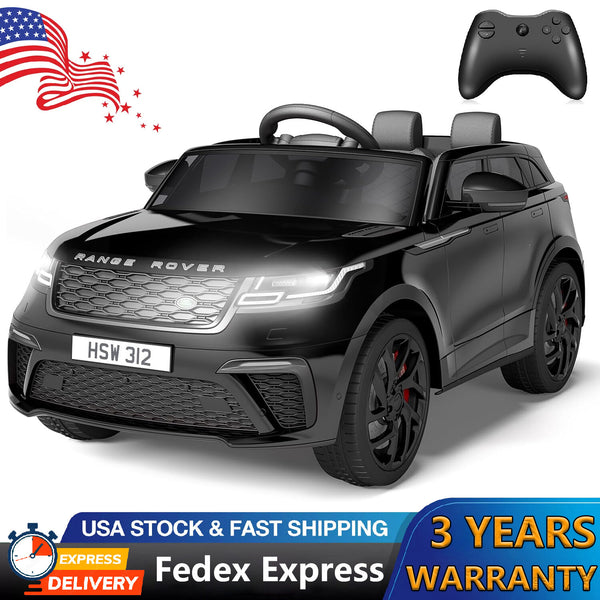 12V Licensed Land Rover Electric Ride-On Car for Kids with Remote Control Toy