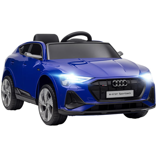 12V Electric Kids Car with Remote Control, Safety Belt, and LED Lights - Blue Gas Scooters 0