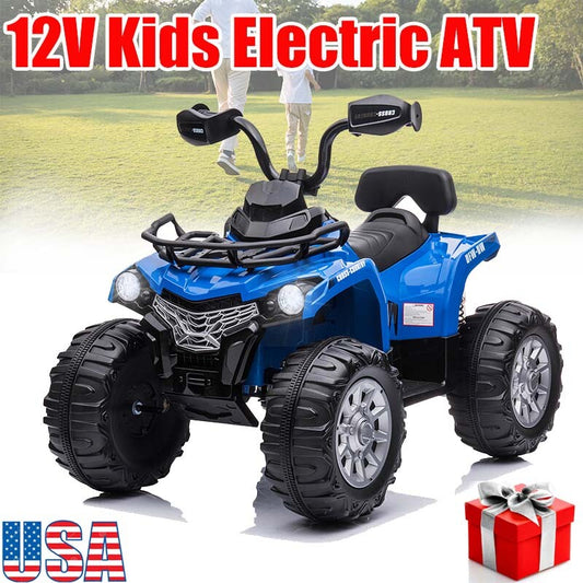 12V Electric 4-Wheel Ride-On ATV Car for Kids Ages 3-6 Gas Scooters 0