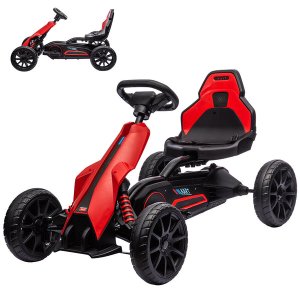 12V Electric Drift Kart for Toddlers with Adjustable Seat, 2-Speed and Shock Absorber
