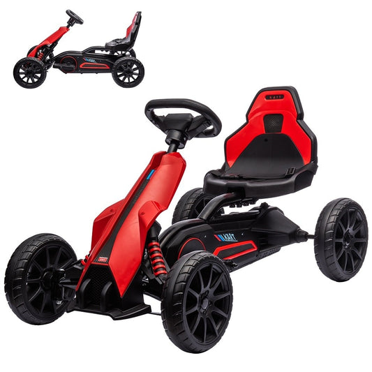 12V Electric Go-Kart for Kids with 7Ah Battery Powered Ride-On Car Gas Scooters 0