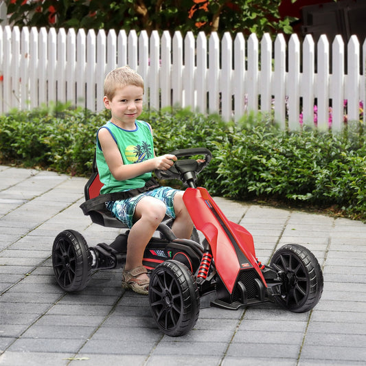 12V Electric Go-Kart for Kids with Adjustable Speed in Red Gas Scooters 0
