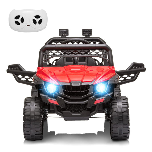 12V Electric Ride-On Truck Car Toy for Kids with Seat Belt and Remote Control Gas Scooters 0