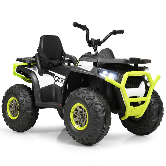 12V Electric Kids Ride-On ATV 4-Wheeler Quad with LED Lights and Music Gas Scooters 0