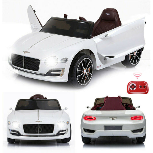 12V Electric Kids Ride-On Car Bentley Style Toy Vehicle with 2 Driving Modes and Music Gas Scooters 0