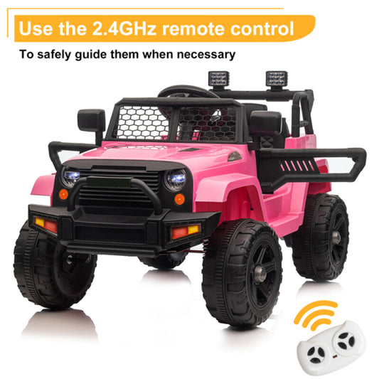 12V Electric Kids Ride-On Jeep with Dual Drive and 2.4G Remote Control Gas Scooters 0