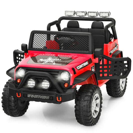 12V Electric Kids Ride-On Truck with MP3, Horn, and 2.4G Remote Control in Red Gas Scooters 0