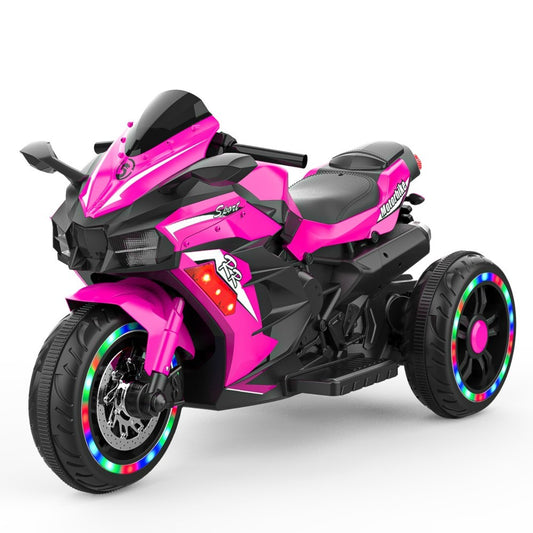12V Battery-Powered Electric Three-Wheel Motorcycle Ride-On for Kids Gas Scooters 0