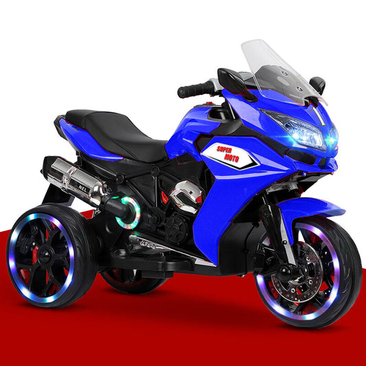12V Rechargeable Electric Ride-On Motorcycle Toy with 1.8-3.2 MPH Speed for Ages 3-6 Gas Scooters 0