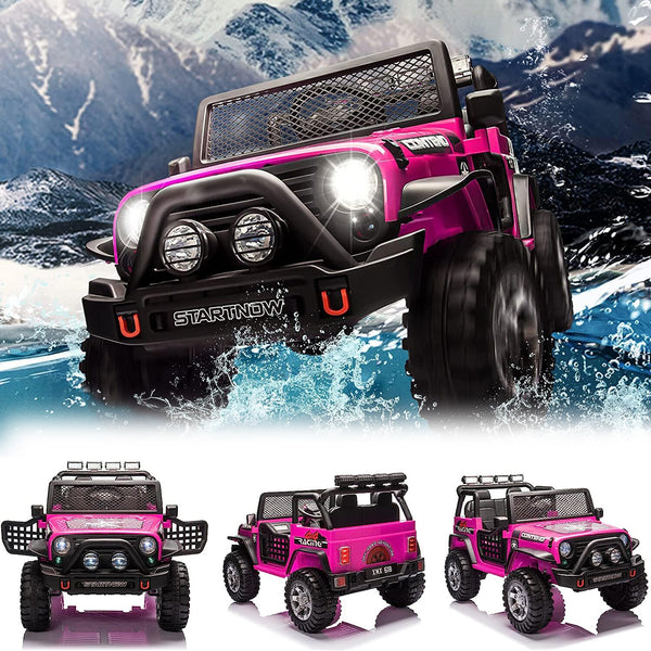 12V Electric 2-Seater Kids Ride-On Jeep Truck with Remote Control