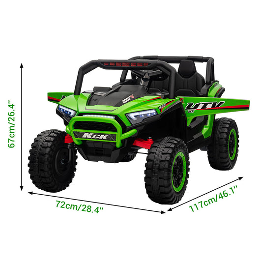 12V Electric UTV Ride-On Car for Children with Remote Control and Battery Powered Gas Scooters 0