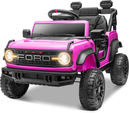 12V Electric Ford Bronco Raptor Ride-On Car for Kids Gas Scooters 0