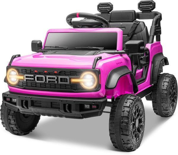 12V Electric Ford Bronco Raptor Ride-On Car for Kids
