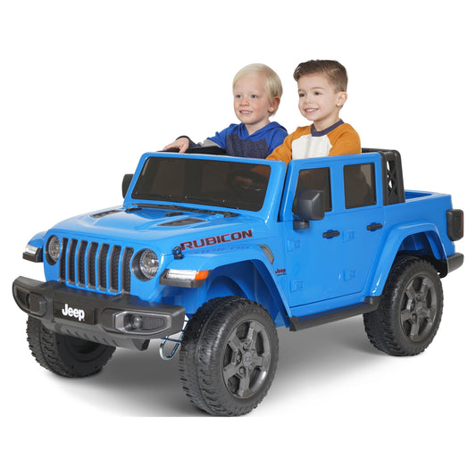 12V Gladiator Rubicon Battery-Powered 2-Seater Ride-On Vehicle in Blue Gas Scooters 0