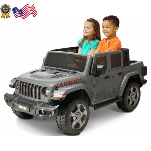 12V Battery-Powered Gladiator Rubicon 2-Seater Ride-On Vehicle for Kids Ages 3-8 Gray Gas Scooters 0