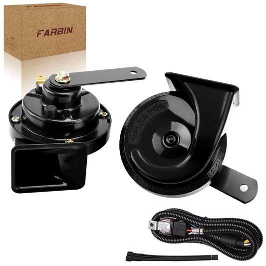 12V High Low Tone Super Loud Car Horn Kit with Relay Harness Waterproof Gas Scooters 0