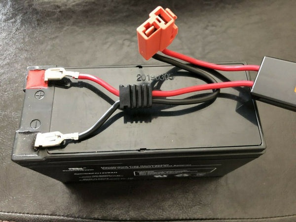 12V High Run Time Battery with Orange Connector for 12 Volt Nighthawk Ride-On
