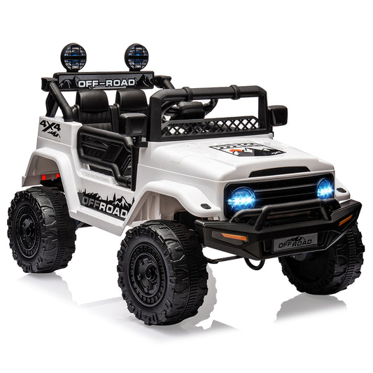 12V 2-Seater Electric Ride-On Truck Car with Parent Remote Control for Kids Gas Scooters 0