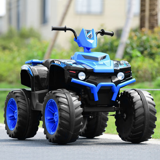 12V Kids 4-Wheeler ATV Quad Ride-On Car with LED Lights Gas Scooters 0