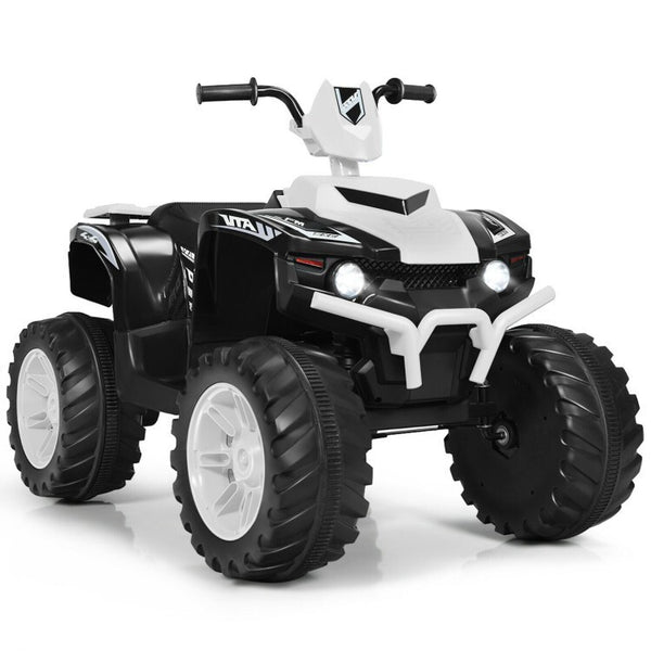 12V Kids 4-Wheeler ATV Quad Ride-On Car with LED Lights and Music Toy Vehicle
