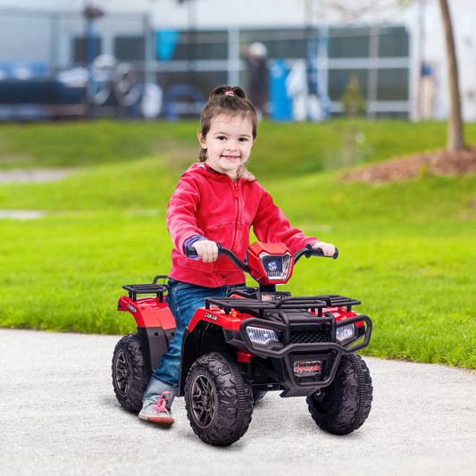 12V Battery-Powered Red Kids 4-Wheeler ATV for Ages 3-5 Gas Scooters 0
