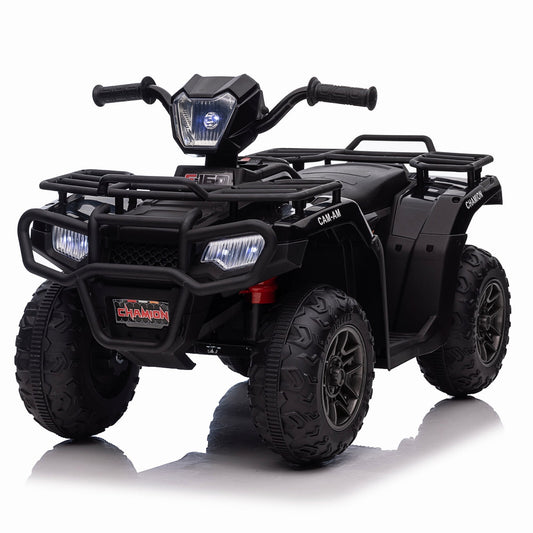 12V Kids Electric 4-Wheeler ATV with LED Lights, MP3 Player, and Adjustable Speed Gas Scooters 0