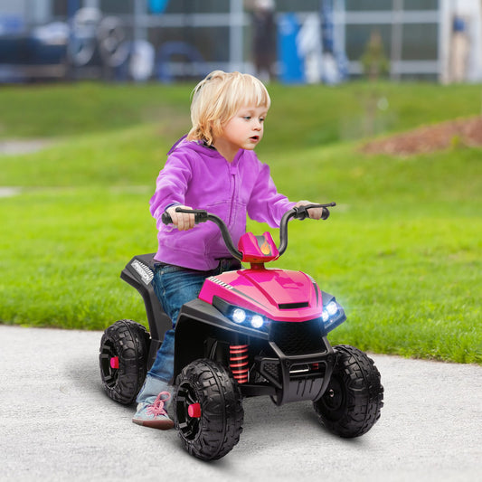 12V Kids ATV with Spring Suspension and Forward/Reverse Drive Pink Gas Scooters 0