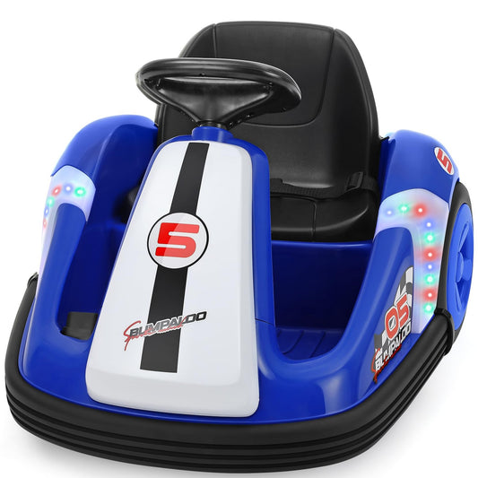 12V Kids Bumper Car with Large Wheels, 2.2 MPH Max Speed, Toddler Ride-On Car with Remote Control Gas Scooters 0