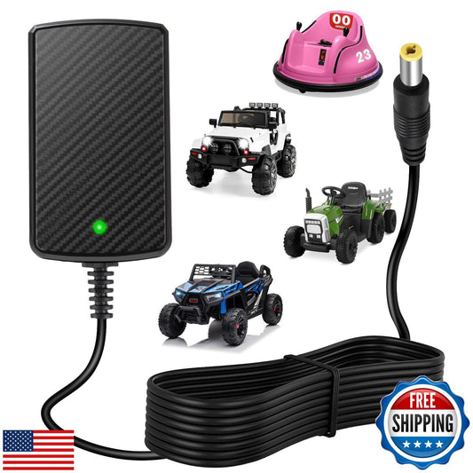 12V Battery Charger for Kids Ride-On Toy Cars Compatible with Wrangler SU Models Gas Scooters 0