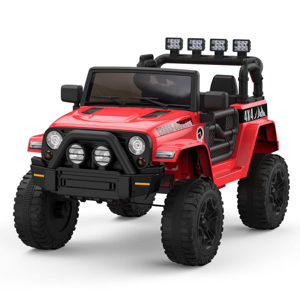 12V Kids Electric Ride-On Truck with Remote Control, LED Lights, and Music