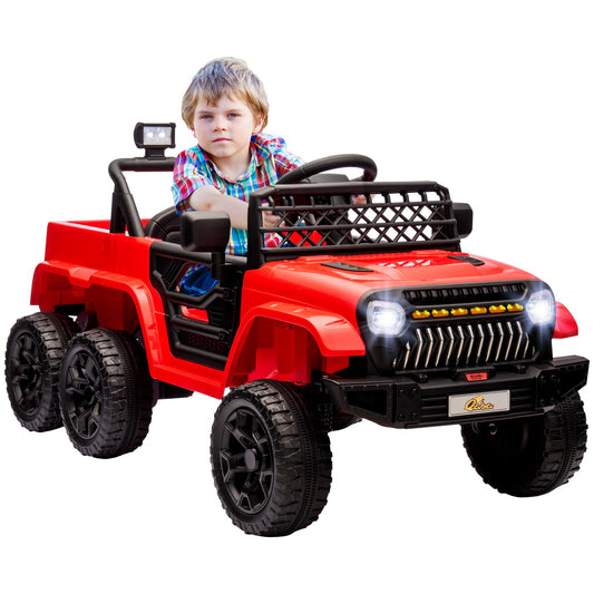 12V Kids Electric Ride-On Car with Switchable 2WD/4WD and Remote Control, Red Gas Scooters 0