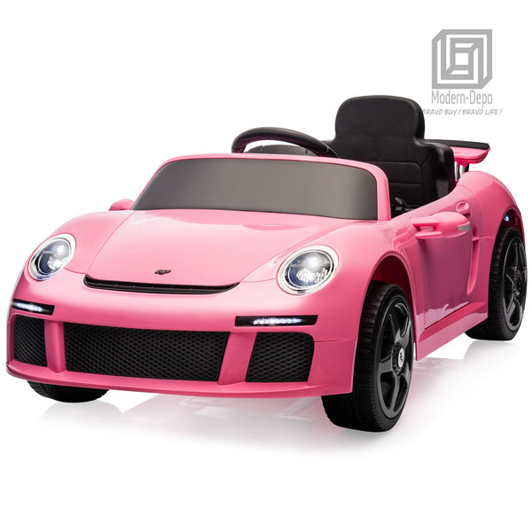 12V Kids Electric Ride-On Car with Parent Remote Control, Dual Motors, Lights, and MP3 Player