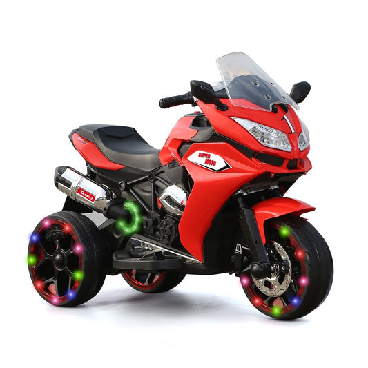 12V Electric Kids Motorcycle Red 3-6 Years 3.5 KM/H 43-55 Inch Gas Scooters 0