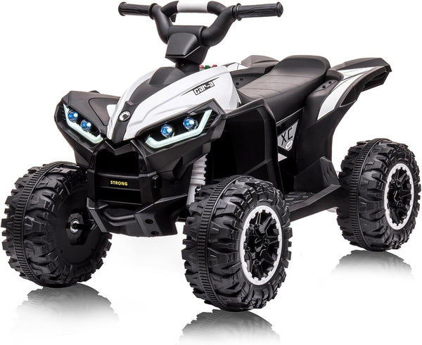 12V Kids Electric Ride-On ATV Quad 4-Wheeler Toy with Music and LED Lights